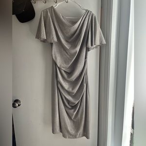 Metallic silver dress